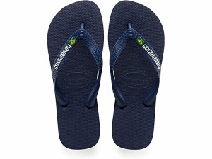 (取寄) ハワイアナス メンズ ブラジル ロゴ フリップ フロップ サンダル Havaianas men Havaianas Brazil Logo Flip Flop Sandal Navy Bl