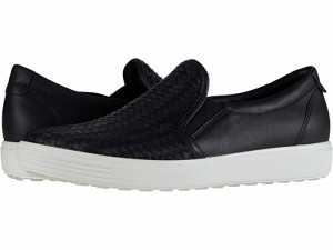 (取寄) エコー レディース ソフト 7 ウーブン スリップ-オン リ ECCO women ECCO Soft 7 Woven Slip-On II Black Cow Leather