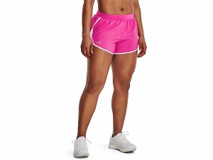 (取寄) アンダーアーマー レディース フライ バイ 2.0 ショーツ Under Armour women Under Armour Fly By 2.0 Shorts Rebel Pink/White/R