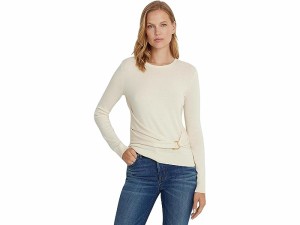 (取寄) ローレン ラルフローレン レディース ツイスト-フロント コットンブレンド セーター LAUREN Ralph Lauren women LAUREN Ralph Lau