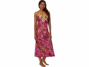 (取寄) ナトリ レディース パラッツォ サテン ガウン Natori women Natori Palazzo Satin Gown Fiesta Pink Combo