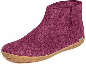 (取寄) グレーラップ ウール ブート ラバー アウトソール Glerups  Wool Boot Rubber Outsole Cranberry/Honey Rubber