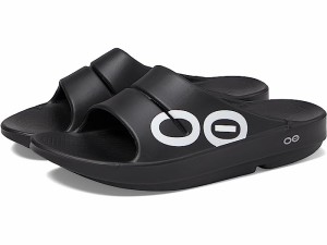 (取寄) ウーフォス ウーアー スポーツ サンダル OOFOS OOFOS OOahh Sport Sandal Black/White OO