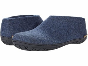 (取寄) グレーラップ ウール シュー ラバー アウトソール Glerups  Wool Shoe Rubber Outsole Denim/Black Rubber