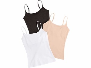 (取寄) パクト レディース オーガニック コットン シェルフ ブラ キャミソール 3-パック PACT women  Organic Cotton Shelf Bra Camisole