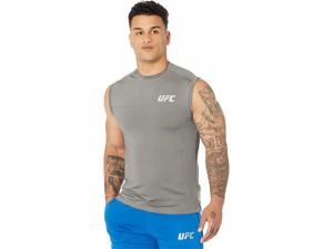 (取寄) ユーエフシー メンズ スリーブレス クルー ネック ティー UFC men UFC Sleeveless Crew Neck Tee Pewter