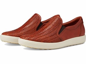 (取寄) エコー レディース ソフト 7 ウーブン スリップ-オン リ ECCO women ECCO Soft 7 Woven Slip-On II Cognac