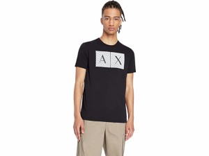 (取寄) アルマーニエクスチェンジ メンズ ボックス ロゴ ティー Armani Exchange men Armani Exchange Box Logo Tee Black