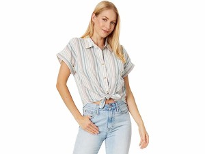 (取寄) ラッキーブランド レディース リラックスド-フィット ストライプド ワークウェア シャツ Lucky Brand women Lucky Brand Relaxed 