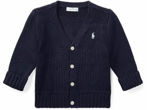 (取寄) ラルフローレン キッズ ボーイズ コーム コットン V-ネック カーディガン (インファント) Polo Ralph Lauren Kids boys Polo Ralp