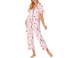 (取寄) ベッドヘッドパジャマズ レディース ショート スリーブ クラシック クロップド Pj セット Bedhead PJs women Bedhead PJs Short S