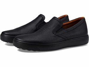 (取寄) エコー メンズ ソフト 7 スリップ-オン 2.0 パフォレイティット ECCO men ECCO Soft 7 Slip-On 2.0 Perforated Black/Lion