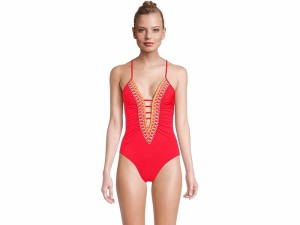 (取寄) ベッカ レディース フェスタ クレア バンジ ワン ピース BECCA women Fiesta Clare Plunge One Piece Fire