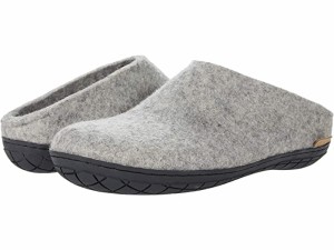 (取寄) グレーラップ ウール スリップ-オン ラバー アウトソール Glerups  Wool Slip-On Rubber Outsole Grey/Black Rubber