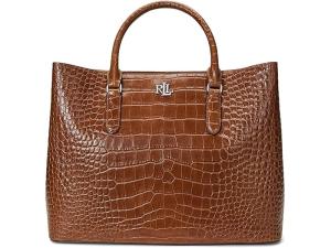 美品】ローレン ラルフローレン レザー サッチェルバッグ【A4サイズ 