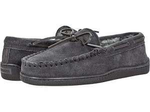 (取寄) ミネトンカ メンズ パイル ライン ハードソール Minnetonka men  Pile Lined Hardsole Charcoal