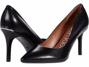 (取寄) カルバンクライン レディース ゲイル ポンプ Calvin Klein women  Gayle Pump Black Leather 1