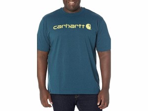 (取寄) カーハート メンズ シグニチャー ロゴ S/S T-シャツ Carhartt men Carhartt Signature Logo S/S T-Shirt Night Blue Heather