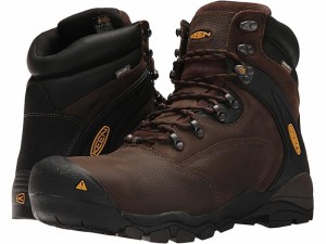 (取寄) キーン ユーティリティ メンズ ルイビル 6 スティール トゥ KEEN Utility men  Louisville 6" Steel Toe Cascade Brown