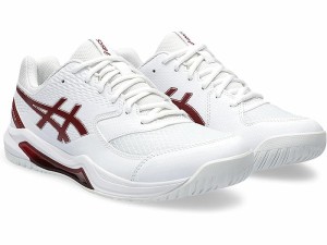 (取寄) アシックス メンズ ゲルデディケート 8 テニス シューズ ASICS men ASICS GEL-Dedicate 8 Tennis Shoe White/Antique Red