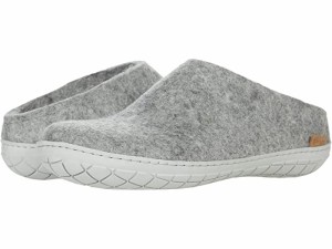 (取寄) グレーラップ ウール スリップ-オン ラバー アウトソール Glerups  Wool Slip-On Rubber Outsole Grey/Grey Rubber