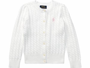 (取寄) ラルフローレン キッズ ガールズ ケーブル ニット コットン カーディガン (リトル キッズ) Polo Ralph Lauren Kids girls Polo Ra