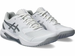 (取寄) アシックス レディース ゲルデディケート 8 テニス シューズ ASICS women ASICS GEL-Dedicate 8 Tennis Shoe White/Pure Silver