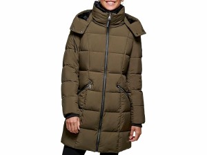 (取寄) ダナキャランニューヨーク レディース フーデット パファー コート DKNY women DKNY Hooded Puffer Coat Loden