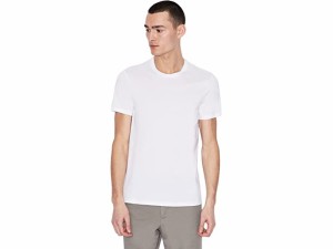 (取寄) アルマーニエクスチェンジ メンズ クルー ネック ティー ウィズ スモール ロゴ パッチ Armani Exchange men Armani Exchange Crew