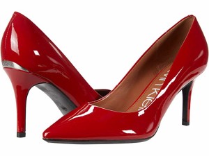 (取寄) カルバンクライン レディース ゲイル ポンプ Calvin Klein women  Gayle Pump Crimson Red 1