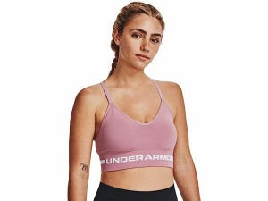 (取寄) アンダーアーマー レディース シームレス ロウ ロング ブラ Under Armour women Under Armour Seamless Low Long Bra Pink Elixir