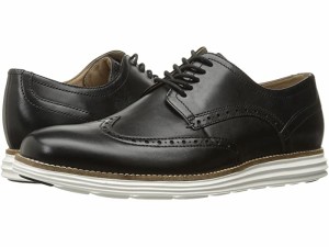 (取寄) コールハーン メンズ オリジナル グランド ショートウィング Cole Haan men  Original Grand Shortwing Black Leather/White