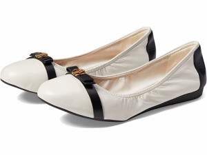 (取寄) コールハーン レディース トヴァ ボウ バレエ Cole Haan women  Tova Bow Ballet Ivory/Black Leather