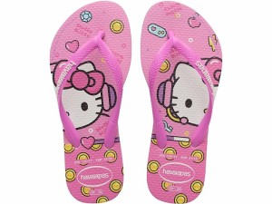 (取寄) ハワイアナス キッズ ガールズ スリム ハロー キティ サンダル (トドラー/ビック キッド) Havaianas Kids girls Havaianas Kids S