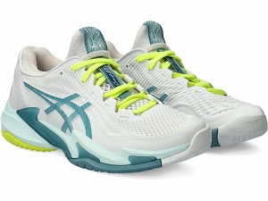 (取寄) アシックス レディース コート FF 3 テニス シューズ ASICS women ASICS Court FF 3 Tennis Shoe White/Soothing Sea