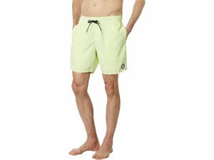 (取寄) ボルコム メンズ センター 17 トランクス Volcom men Volcom Center 17" Trunks Shadow Lime