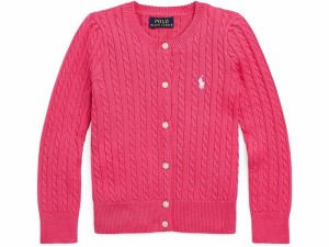 (取寄) ラルフローレン キッズ ガールズ ミニ-ケーブル コットン カーディガン (リトル キッド/ビッグ キッド) Polo Ralph Lauren Kids g