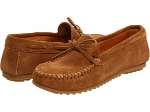 (取寄) ミネトンカ メンズ クラシック モック Minnetonka men  Classic Moc Taupe Suede