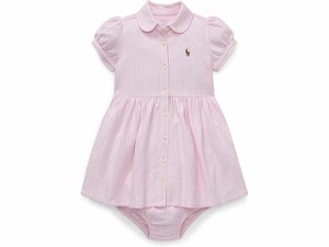 (取寄) ラルフローレン キッズ ガールズ ストライプド ニット オックスフォード ドレス (インファント) Polo Ralph Lauren Kids girls  S