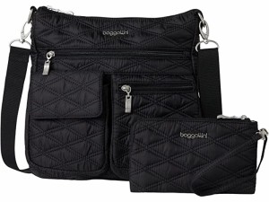 (取寄) バッガリーニ レディース モダン エブリウェア スリム クロスボディ Baggallini women  Modern Everywhere Slim Crossbody Black 