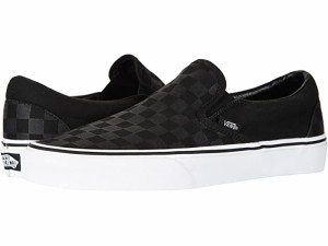 (取寄) バンズ クラシック スリップ-オン コア クラシックス Vans  Classic Slip-On Core Classics (Checkerboard) Black/Black