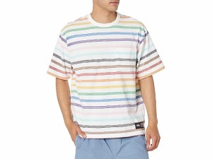 (取寄) バンズ メンズ 2023 プライド ストライプ ショート スリーブ ニット ティー Vans men Vans 2023 Pride Stripe Short Sleeve Knit 