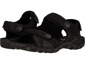 (取寄) ナン ブッシュ メンズ リオ ブラボー 3-ストラップ リバー サンダル Nunn Bush men  Rio Bravo 3-Strap River Sandal Black