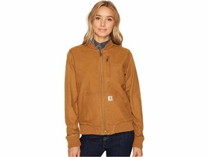 (取寄) カーハート レディース クロフォード ボンバー ジャケット Carhartt women  Crawford Bomber Jacket Carhartt Brown