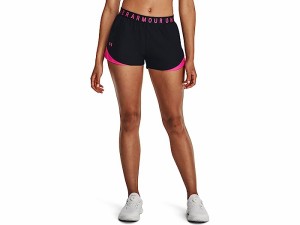 (取寄) アンダーアーマー レディース プレイ アップ ショーツ 3.0 Under Armour women Under Armour Play Up Shorts 3.0 Black/Rebel Pin