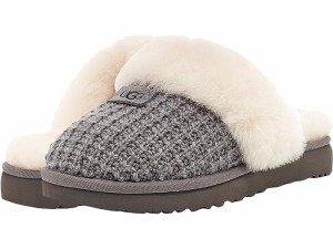 (取寄) アグ レディース コージー ニット スリッパ UGG women UGG Cozy Knit Slipper New Charcoal