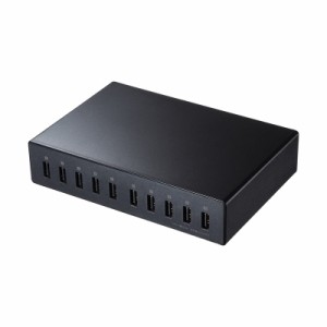 USB充電器 10ポート 合計20A 高耐久タイプ USB-ACアダプター[ACA-IP68]