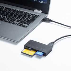 マルチカードリーダー USB 3.1 Gen1 USB Aコネクタ接続 ブラック[ADR-3ML50BK]