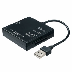 USB2.0 カードリーダー microSD/SDXC/SDHC対応 ブラック[ADR-ML23BKN]