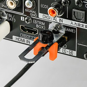 I/OロックHDMI-WIDE AVレシーバー用HDMIプラグ 抜け防止 ネジ取り付け[CA-NB007]